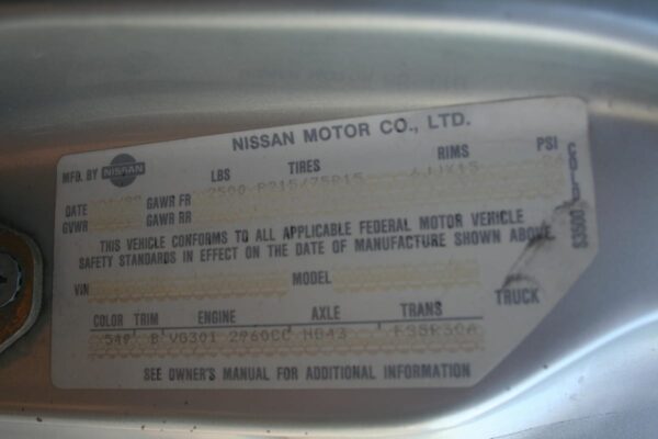 1989 Nissan Pickup SE 4x4 - Image 82