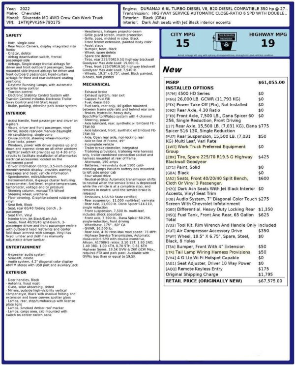 2022 Chevrolet Silverado 4500HD Medium Duty 4x4  Watch Turbodiesel V8 Power, 4WD, Dana Spicer Axles, Some Modifications - Image 91