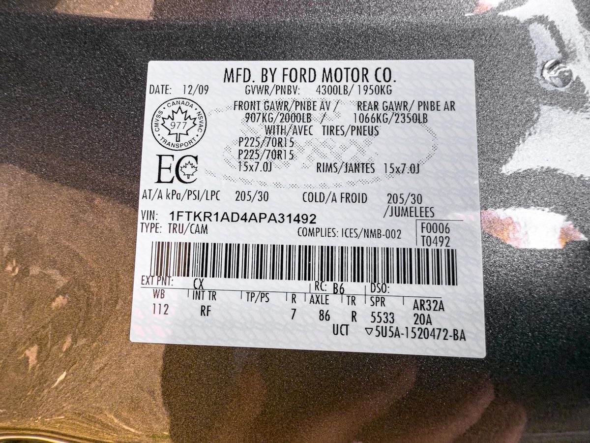 2010 Ford Ranger XL - Image 86